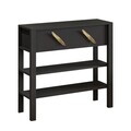 Dulap, Hanah Home, Henric, 90x85x30 cm, PAL, Antracit