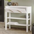 Dulap, Hanah Home, Henric, 90x85x30 cm, PAL, Alb