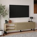 Comoda TV, Hanah Home, River, 150x48.2x31.4 cm, PAL, Stejar cald / Stejar safir