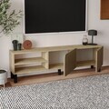 Comoda TV, Hanah Home, River, 150x48.2x31.4 cm, PAL, Stejar cald / Stejar safir