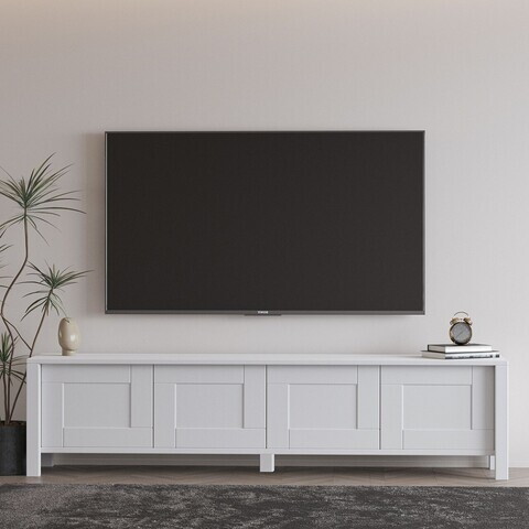 Comoda TV, Hanah Home, Vachel, 160x45x35 cm, PAL, Alb