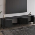 Comoda TV, Hanah Home, Vachel, 160x45x35 cm, PAL, Antracit
