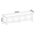 Comoda TV, Hanah Home, Vachel, 160x45x35 cm, PAL, Antracit