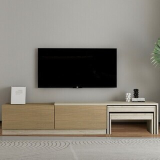180x36x30 cm, Travertin;Stejar cald