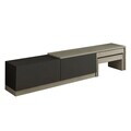 Comoda TV, Hanah Home, Nest, 180x36x30 cm, PAL, Travertin / Antracit