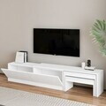 Comoda TV, Hanah Home, Nest, 180x36x30 cm, PAL, Alb