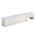 Comoda TV, Hanah Home, Nest, 180x36x30 cm, PAL, Alb