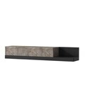 Comoda TV, Hanah Home, Major, 180x30x37 cm, PAL, Marmură Gordion / Antracit