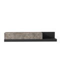 Comoda TV, Hanah Home, Major, 180x30x37 cm, PAL, Marmură Gordion / Antracit