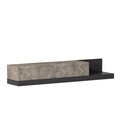 Comoda TV, Hanah Home, Major, 180x30x37 cm, PAL, Marmură Gordion / Antracit