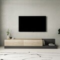Comoda TV, Hanah Home, Major, 180x30x37 cm, PAL, Travertin / Antracit