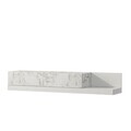 Comoda TV, Hanah Home, Major, 180x30x37 cm, PAL, Marmură Marmo / Alb