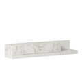 Comoda TV, Hanah Home, Major, 180x30x37 cm, PAL, Marmură Marmo / Alb