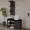 Cuier cu pantofar, Hanah Home, Lion, PAL, Antracit