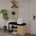 Cuier cu pantofar, Hanah Home, Lion, PAL, Maro