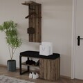 Cuier cu pantofar, Hanah Home, Lion, PAL, Nuc antic