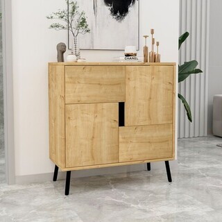 76.5x79.5x35 cm, Maro;Black Wood