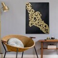 Tablou decorativ, OPG10070, Canvas, Rama din lemn (grosime 3 cm), Multicolor