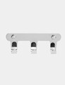 Cuier de perete, Hanah Home, Smart 3, 16.5x6x3 cm, Inox, Crom