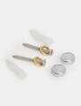 Cuier de perete, Hanah Home, Smart 3, 16.5x6x3 cm, Inox, Crom