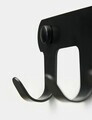 Cuier de perete, Hanah Home, Smart 4, 22.5x6x3 cm, Inox, Negru