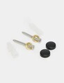 Cuier de perete, Hanah Home, Smart 5, 28.5x6x3 cm, Inox, Negru
