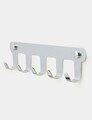 Cuier de perete, Hanah Home, Smart 5, 28.5x6x3 cm, Inox, Crom