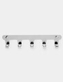 Cuier de perete, Hanah Home, Smart 5, 28.5x6x3 cm, Inox, Crom
