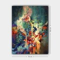 Tablou decorativ, 300140801_70100, Canvas, Rama din lemn (grosime 3 cm), Multicolor