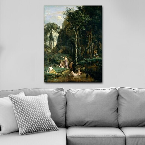 Tablou decorativ, 751012354_70100, Canvas, Rama din lemn (grosime 3 cm), Multicolor
