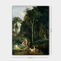 Tablou decorativ, 751012354_70100, Canvas, Rama din lemn (grosime 3 cm), Multicolor