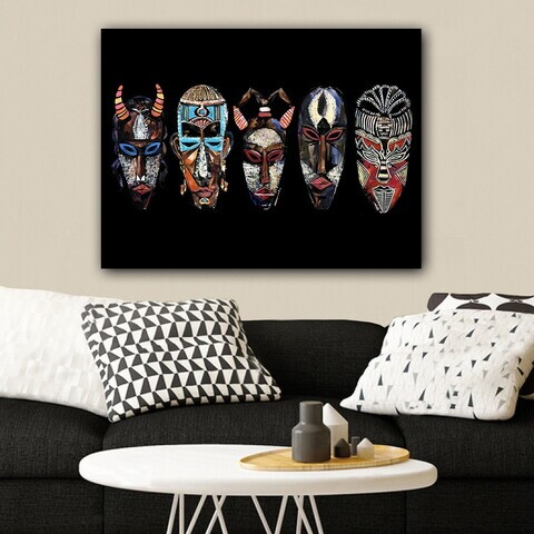 Tablou decorativ, 11786724343_70100, Canvas, Rama din lemn (grosime 3 cm), Multicolor