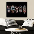 Tablou decorativ, 11786724343_70100, Canvas, Rama din lemn (grosime 3 cm), Multicolor
