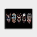 Tablou decorativ, 11786724343_70100, Canvas, Rama din lemn (grosime 3 cm), Multicolor