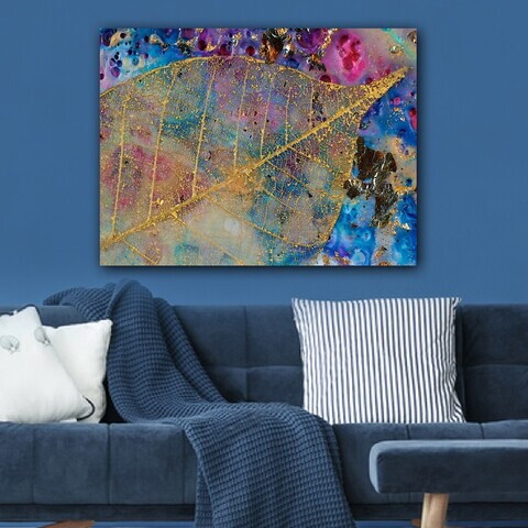 Tablou decorativ, 132235490_70100, Canvas, Rama din lemn (grosime 3 cm), Multicolor