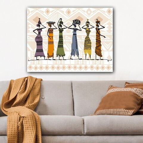 Tablou decorativ, 141785506_70100, Canvas, Rama din lemn (grosime 3 cm), Multicolor