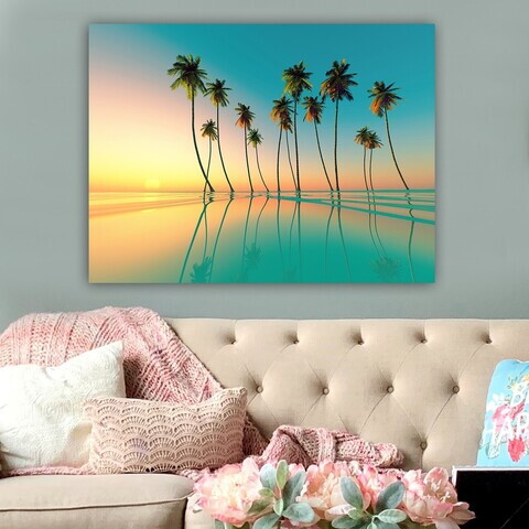 Tablou decorativ, 204717319_70100, Canvas, Rama din lemn (grosime 3 cm), Multicolor
