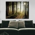 Tablou decorativ, 24912262_70100, Canvas, Rama din lemn (grosime 3 cm), Multicolor
