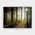Tablou decorativ, 24912262_70100, Canvas, Rama din lemn (grosime 3 cm), Multicolor