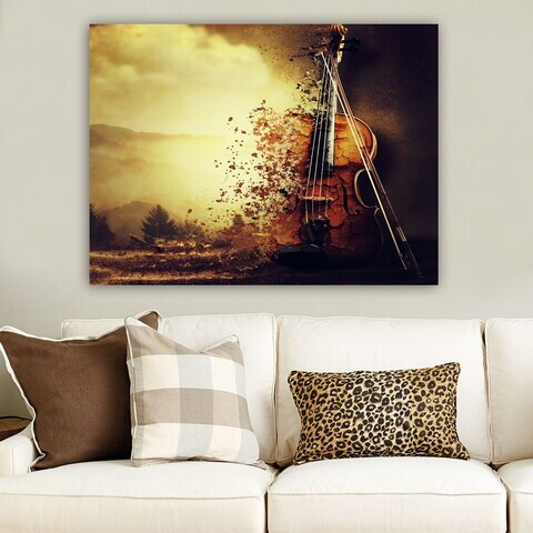Tablou decorativ, 273407909_70100, Canvas, Rama din lemn (grosime 3 cm), Multicolor