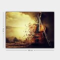 Tablou decorativ, 273407909_70100, Canvas, Rama din lemn (grosime 3 cm), Multicolor