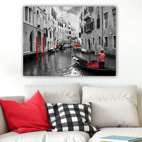 Tablou decorativ, 322784612_70100, Canvas, Rama din lemn (grosime 3 cm), Multicolor