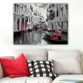 Tablou decorativ, 322784612_70100, Canvas, Rama din lemn (grosime 3 cm), Multicolor