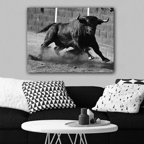 Tablou decorativ, 613777481_70100, Canvas, Rama din lemn (grosime 3 cm), Multicolor