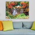 Tablou decorativ, 74015095_70100, Canvas, Rama din lemn (grosime 3 cm), Multicolor