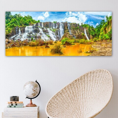 Tablou decorativ, YTY117998_50120, Canvas, Rama din lemn (grosime 3 cm), Multicolor