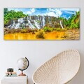 Tablou decorativ, YTY117998_50120, Canvas, Rama din lemn (grosime 3 cm), Multicolor