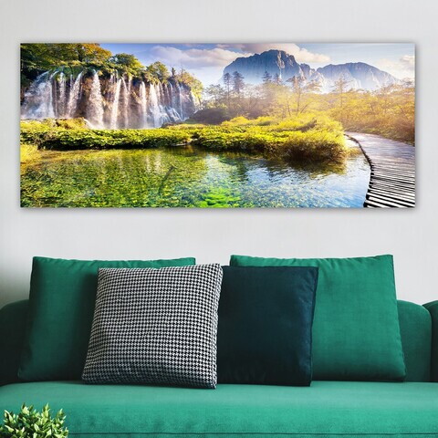 Tablou decorativ, YTY222201946_50120, Canvas, Rama din lemn (grosime 3 cm), Multicolor