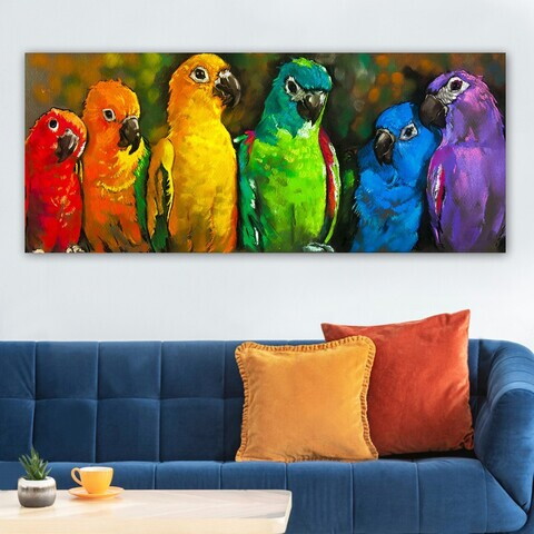 Tablou decorativ, YTY249998776_50120, Canvas, Rama din lemn (grosime 3 cm), Multicolor