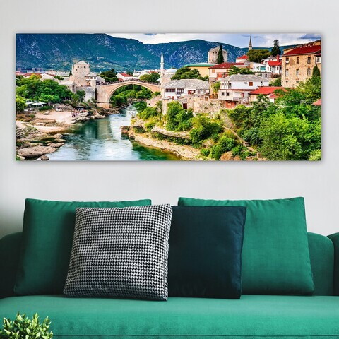 Tablou decorativ, YTY480282238_50120, Canvas, Rama din lemn (grosime 3 cm), Multicolor